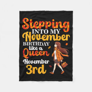 Binnenstappen in mijn november verjaardag als een  fleece deken