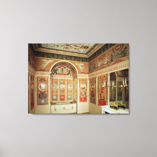 Binnenste badkamer van Napoleon, gebouwd in 1807 Canvas Afdruk (Voorkant)