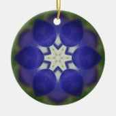 Binnenste blauwbonnetventilator keramisch ornament (Voorkant)