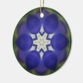 Binnenste blauwbonnetventilator keramisch ornament (Links)