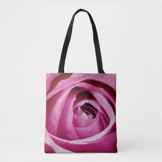 Binnenste bloemblaadjes van Roos Bud Tote Bag (Voorkant)