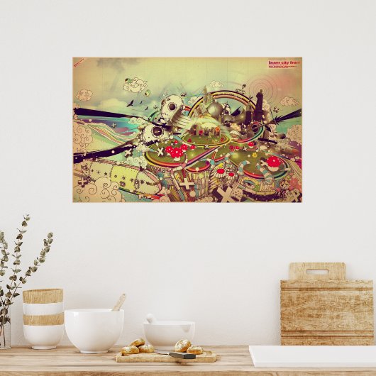 Binnenste City Front Poster (Keuken)