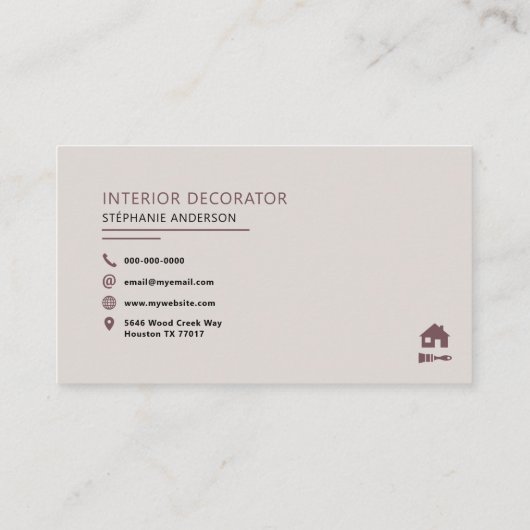 Binnenste decorator visitekaartje (Achterkant)