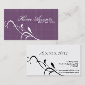 Binnenste decorcerende zwarte en witte Visitekaart Visitekaartje (Voorkant / Achterkant)