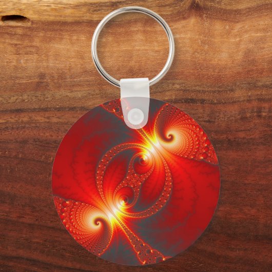 Binnenste - Fractale Kunst Sleutelhanger (Voorkant)