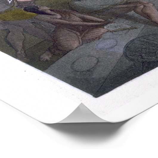 Binnenste kajuit van de Nootka-stam, van Le Costum Poster (Hoek)