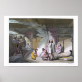 Binnenste kajuit van de Nootka-stam, van Le Costum Poster (Voorkant)