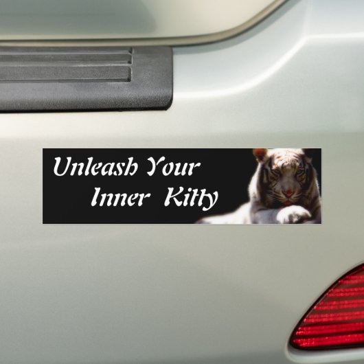 Binnenste Kat Sticker (Op auto)