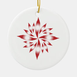 Binnenste kerstster #10 keramisch ornament