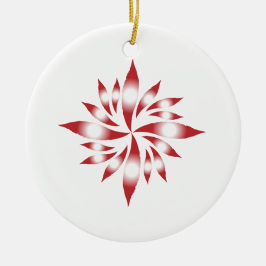Binnenste kerstster #10 keramisch ornament (Voorkant)