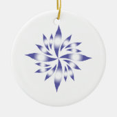 Binnenste kerstster #1 keramisch ornament (Voorkant)