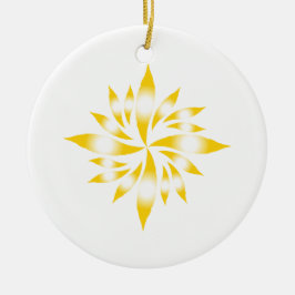 Binnenste kerstster #7 keramisch ornament