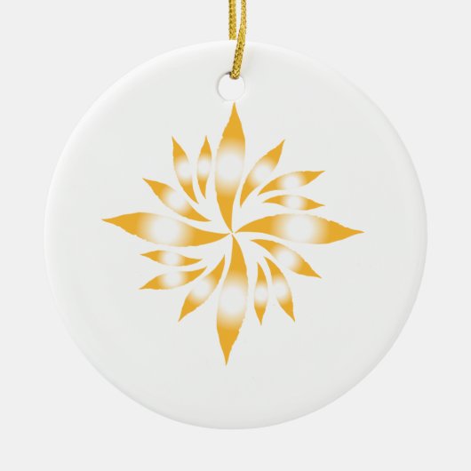 Binnenste kerstster #8 keramisch ornament (Voorkant)