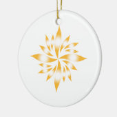 Binnenste kerstster #8 keramisch ornament (Links)
