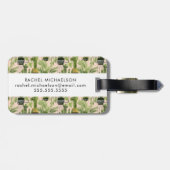 Binnenste Oase | Planten Line-up Patroon Bagagelabel (Achterkant horizontaal)