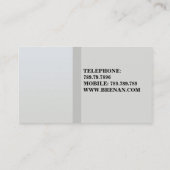 Binnenste ontwerper Meubilair Lichte badkamer Visitekaartje (Achterkant)