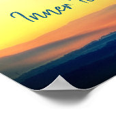 Binnenste, prachtige gebergte poster (Hoek)