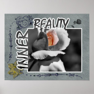 Binnenste Roos ventilator Inspirerend Poster