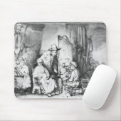 Binnenste studio met schilderschilderij muismat (Met muis)