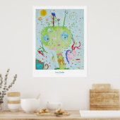 Binnenste tuinafdrukken poster (Keuken)