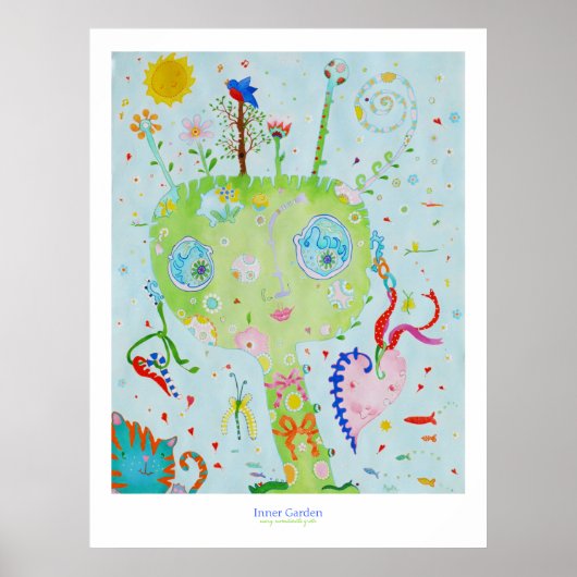 Binnenste tuinafdrukken poster (Voorkant)