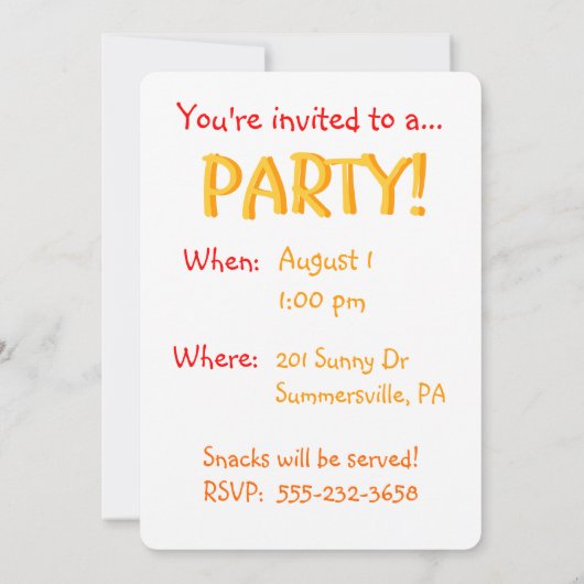 Binnenste Uitnodiging voor kinderen (Achterkant)