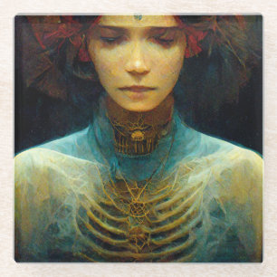 Binnenste Uitzicht Fantasy Sci-Fi Glazen Onderzetter