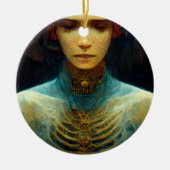 Binnenste Uitzicht Fantasy Sci-Fi Keramisch Ornament (Voorkant)