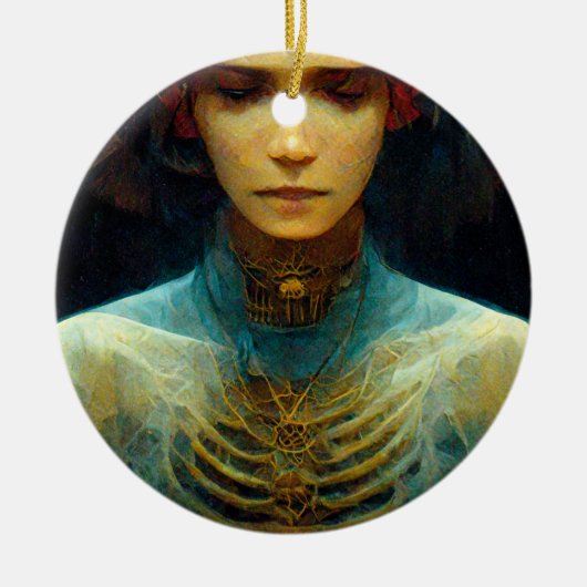 Binnenste Uitzicht Fantasy Sci-Fi Keramisch Ornament (Voorkant)