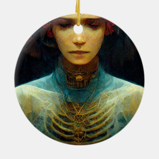 Binnenste Uitzicht Fantasy Sci-Fi Keramisch Ornament (Achterkant)