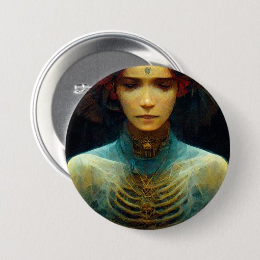 Binnenste Uitzicht Fantasy Sci-Fi Ronde Button 7,6 Cm (Voorkant /achterkant)
