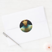 Binnenste Uitzicht Fantasy Sci-Fi Ronde Sticker (Envelop)