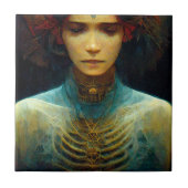 Binnenste Uitzicht Fantasy Sci-Fi Tegeltje (Voorkant)