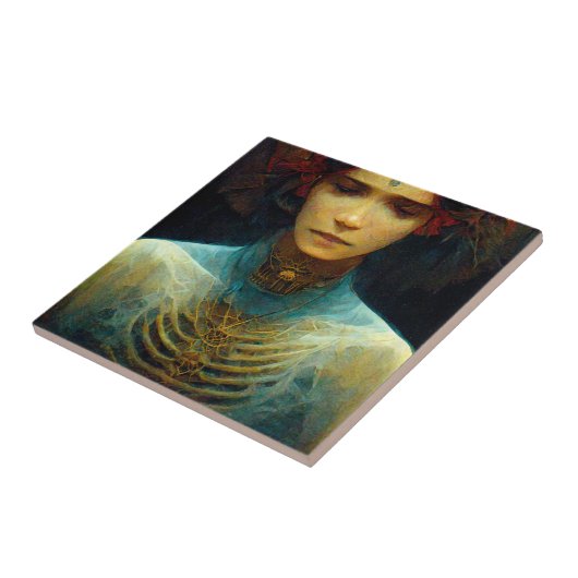 Binnenste Uitzicht Fantasy Sci-Fi Tegeltje (Zijkant)