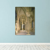 Binnenste uitzicht van de ambulant (foto) canvas afdruk (Insitu (Houten vloer))