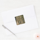 Binnenste uitzicht van de ambulant (foto) vierkante sticker (Envelop)