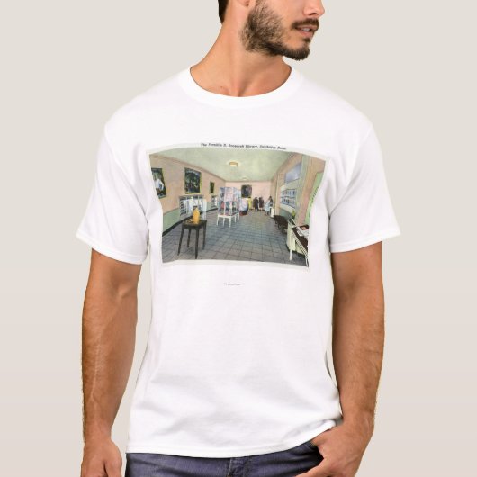 Binnenste Uitzicht van de Bibliotheek FDR, Exhibit T-shirt (Voorkant)