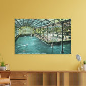 Binnenste Uitzicht van de binnenbadkuipen Canvas Afdruk (Insitu (Woonkamer))