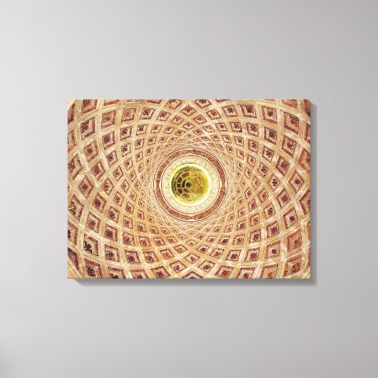 Binnenste uitzicht van de Cupola in de kapel Canvas Afdruk (Voorkant)