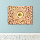 Binnenste uitzicht van de Cupola in de kapel Canvas Afdruk (Insitu (Houten vloer))