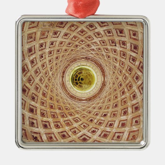 Binnenste uitzicht van de Cupola in de kapel Metalen Ornament (Voorkant)