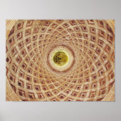Binnenste uitzicht van de Cupola in de kapel Poster (Voorkant)