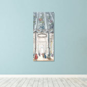 Binnenste Uitzicht van de elegante muziekkamer Canvas Afdruk (Insitu (Houten vloer))