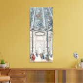 Binnenste Uitzicht van de elegante muziekkamer Canvas Afdruk (Insitu (Woonkamer))