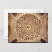 Binnenste uitzicht van de koepel in de kapel briefkaart (Voorkant / Achterkant)