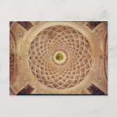 Binnenste uitzicht van de koepel in de kapel briefkaart (Voorkant)