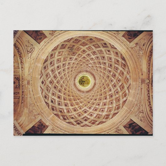 Binnenste uitzicht van de koepel in de kapel briefkaart (Voorkant)