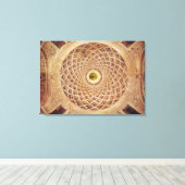 Binnenste uitzicht van de koepel in de kapel canvas afdruk (Insitu (Houten vloer))