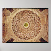 Binnenste uitzicht van de koepel in de kapel poster (Voorkant)