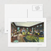 Binnenste Uitzicht van de Levende Zaal van de FDR Briefkaart (Voorkant / Achterkant)